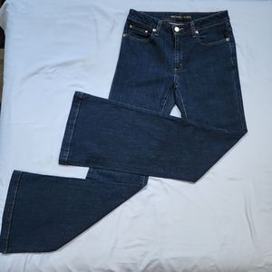 Women's Michael Kors Premium Denim Selma Flare High-Rise Jeans. Size: 6